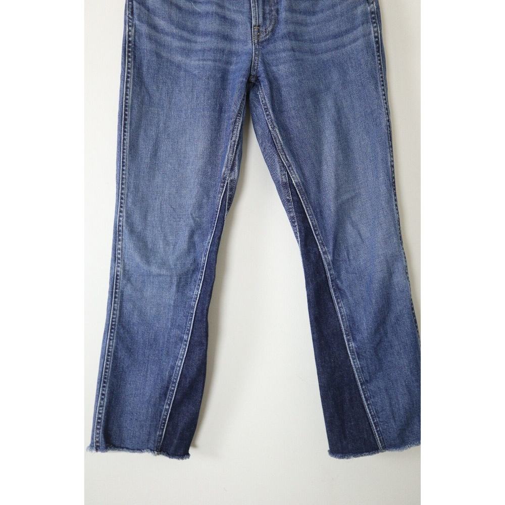 Everlane Size 26 Crop The Cheeky Bootcut Jean Medium Blue Denim - Picture 5 of 12